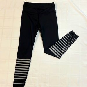 Athleta Silver Shine Stripe Sonar Legging